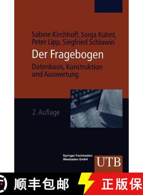 【3-4周达】Fragebogen : Datenbasis. Konstruktion. Auswertung (2. Auflage 2001) [9783663100881]