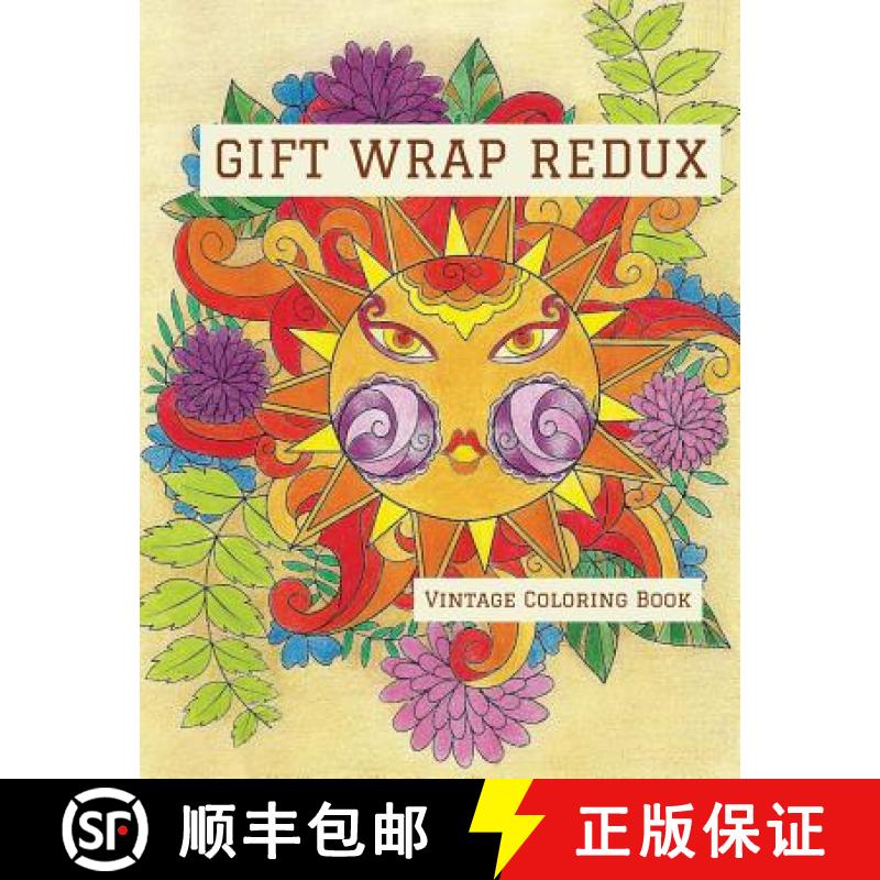 【3-4周达】Gift Wrap Redux: Vintage Coloring Book [9780692660966]