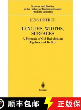 【3-4周达】Lengths, Widths, Surfaces: A Portrait of Old Babylonian Algebra and Its Kin [9781441929457]