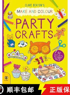 【3-4周达】Make & Colour Party Crafts: 52 Cut-Outs to Colour and Free Stencils [9781913918545]