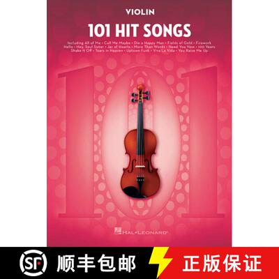 【3-4周达】101 Hit Songs for Violin - Violin Music Book with Famous and Beloved Compositions - Violin... [9781495075353]