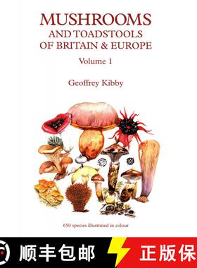 【3-4周达】Mushrooms and Toadstools of Britain and Europe: Vol. 1 [9780957209435]
