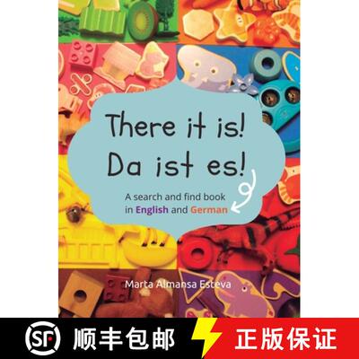 【3-4周达】精装 There it is! Da ist es!: A search and find book in English and German [9781915193186]