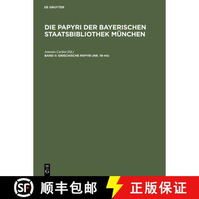 【3-4周达】精装 Griechische Papyri (Nr. 19–44) – Papiri letterari greci [9783598745010]