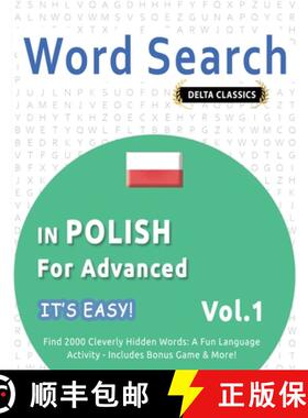 【3-4周达】Word Search in Polish for Advanced - It's Easy! Vol.1 - Delta Classics - Find 2000 Cleverl... [9798349006425]