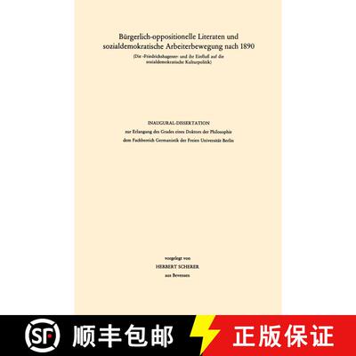 【3-4周达】Bürgerlich-oppositionelle Literaten und sozialdemokratische Arbeiterbewegung nach 1890 [9783476996022]