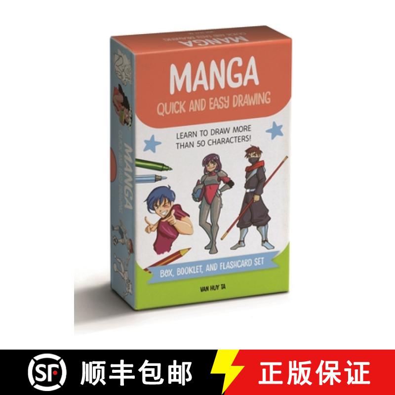 【2-3周达】Manga Quick and Easy Drawing Deck: Learn to Draw More Than 50 Characters! [9781446314753]