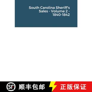 1840 9781312460089 South Sales Sheriff 3周达 Carolina 1842 Volume