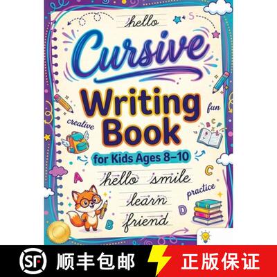 【3-4周达】Cursive Writing Books for Kids age 8-10: Teach Handwriting and Practice Tracing Letters, N... [9788397066274]
