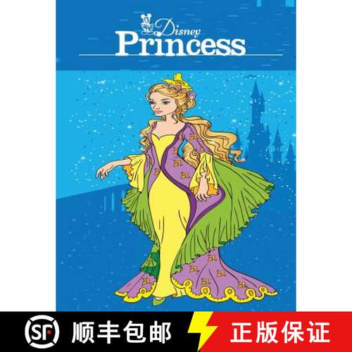 现货 Disney Princess: Adult Coloring Book: Beautiful designs to Inspire your Creativity and Relaxation. [9781950772544]