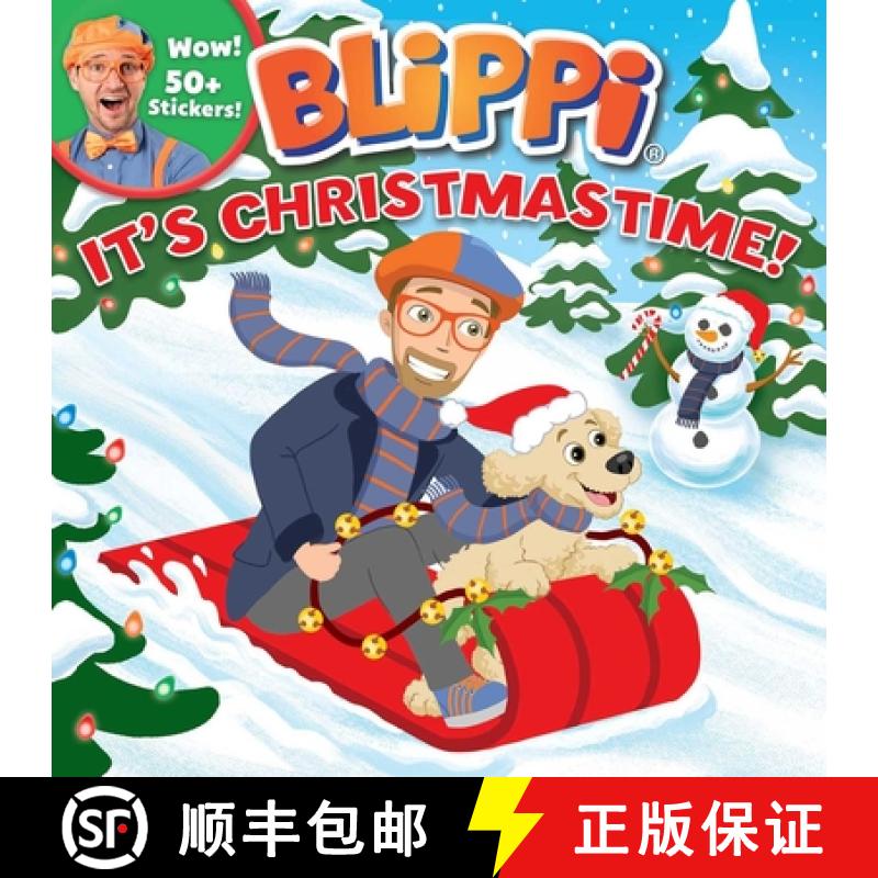 【3-4周达】Blippi: It's Christmastime! [With Stickers] [9780794446857]