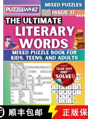 【3-4周达】The Ultimate Literary Words Mixed Puzzle Book for Kids, Teens, and Adults: 16 Types of Eng... [9798330452057]