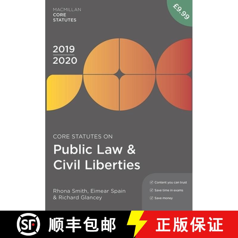 【2-3周达】Core Statutes on Public Law & Civil Liberties 2019-20 [9781352006605]
