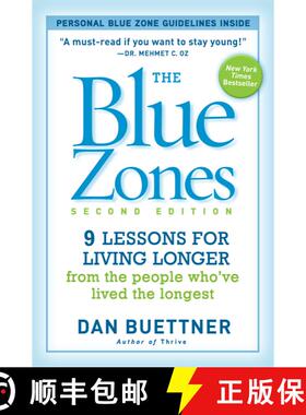 【3-4周达】The Blue Zones, Second Edition: 9 Lessons for Living Longer From the People Who've Lived t... [9781426209482]