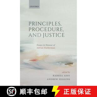 Principles 9780198850410 Zuckerman 4周达 honour and Procedure Adrian Justice Essays