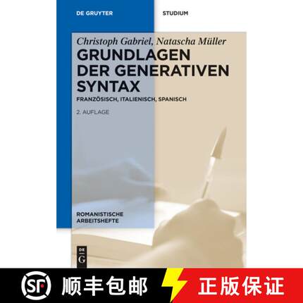 预订 Grundlagen Der Generativen Syntax: Französisch, Italienisch, Spanisch [9783110300154]