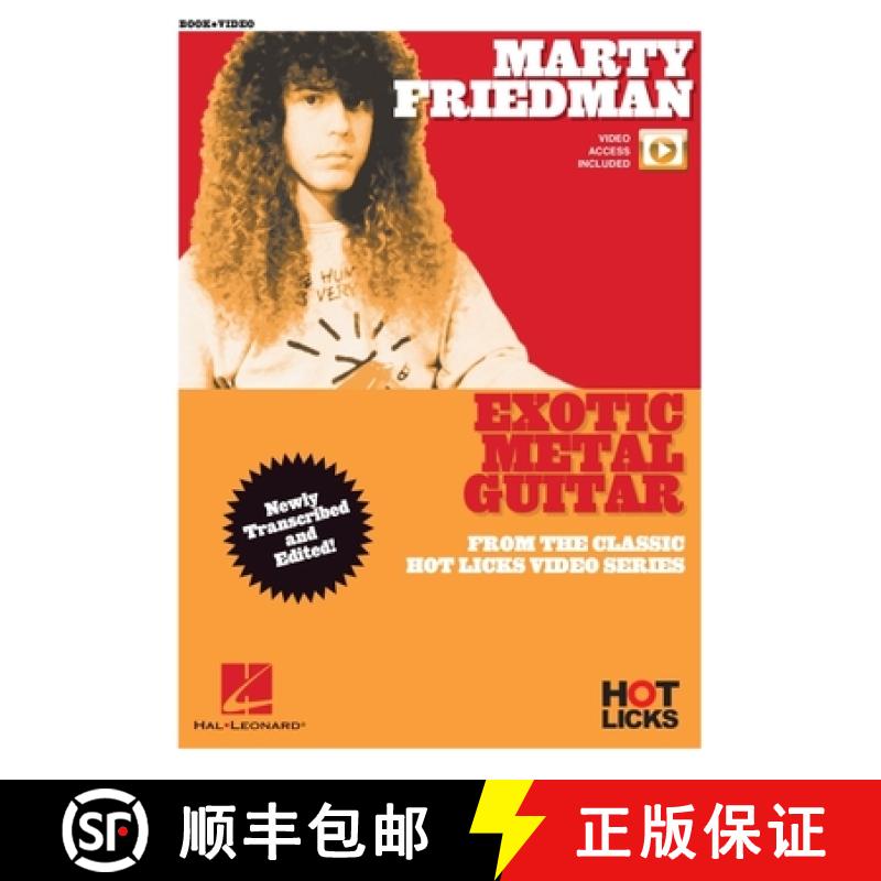 【3-4周达】Marty Friedman - Exotic Metal Guitar from the Classic Hot Licks Video Series - Book/Online... [9781540069177]