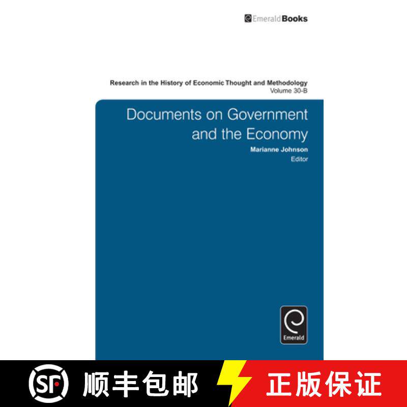 【3-4周达】Research in the History of Economic Thought and Methodology: Documents on Government and t... [9781780528267]