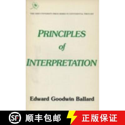 【3-4周达】精装 Principles Of Interpretation: Continental Thought Series, V5 [9780821406885]