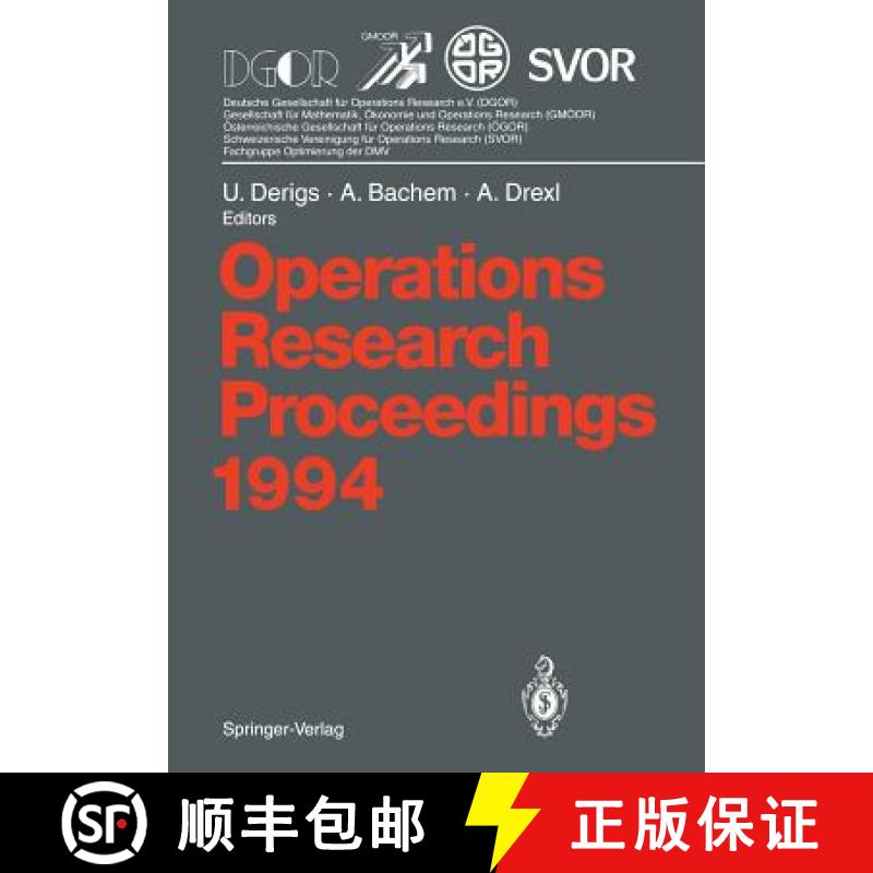 【3-4周达】Operations Research Proceedings 1994 : Selected Papers of the International Conference on ... [9783540587934]