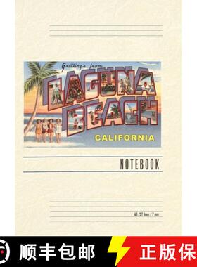 预订 Vintage Lined Notebook Greetings from Laguna Beach [9798385403028]
