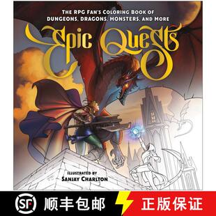 【3-4周达】Epic Quests: The RPG Fan's Coloring Book of Dungeons, Dragons, Monsters, and More [9781637747865]