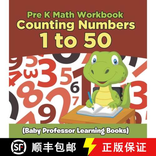 【3-4周达】Pre K Math Workbook: Counting Numbers 1 to 50 (Baby Professor Learning Books) [9798869450258]