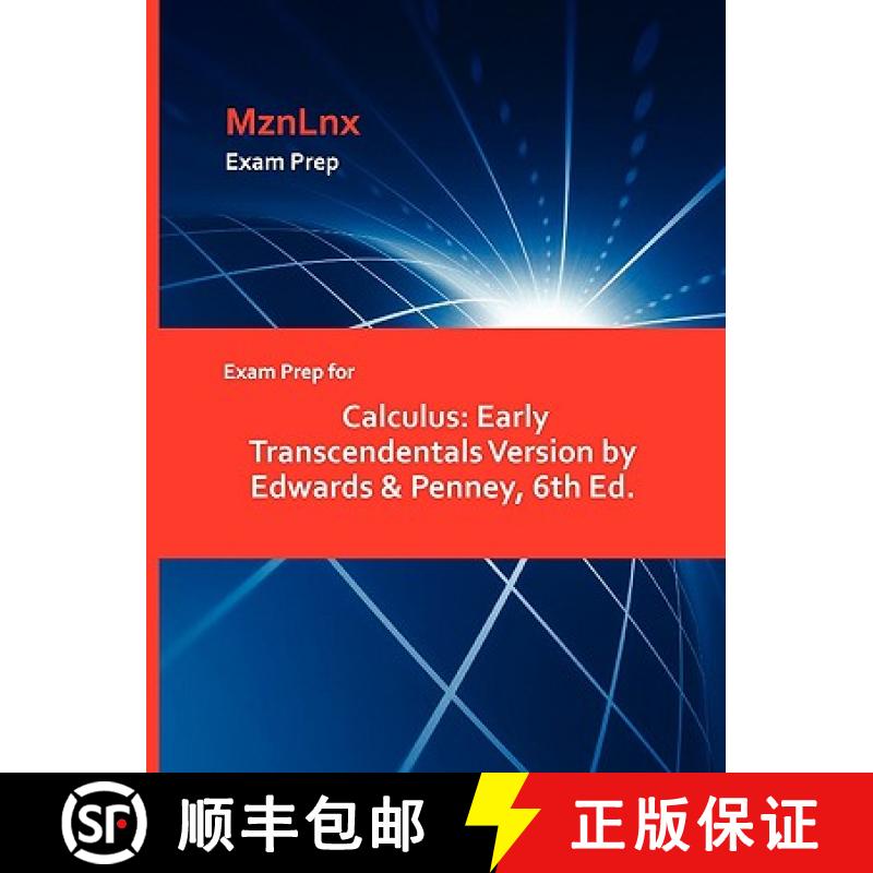 【2-3周达】Exam Prep for Calculus: Early Transcendentals Version by Edwards & Penney, 6th Ed. [9781428869943]
