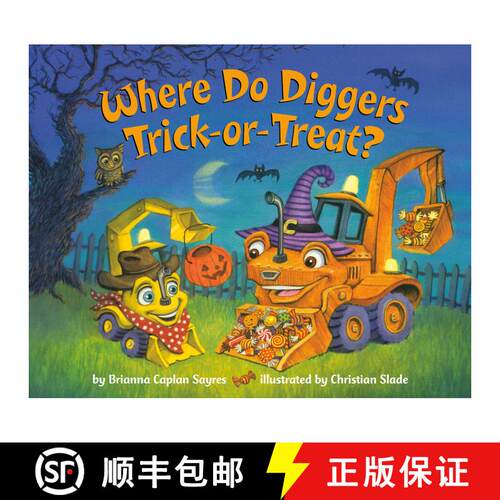 【3-4周达】Where Do Diggers Trick-or-Treat?: A Halloween Book for Kids and Toddlers [9780593647707]