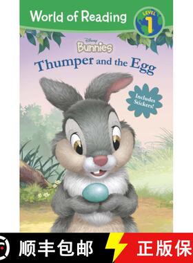 【3-4周达】World of Reading: Disney Bunnies: Thumper and the Egg-Level 1 Reader [9781484799659]