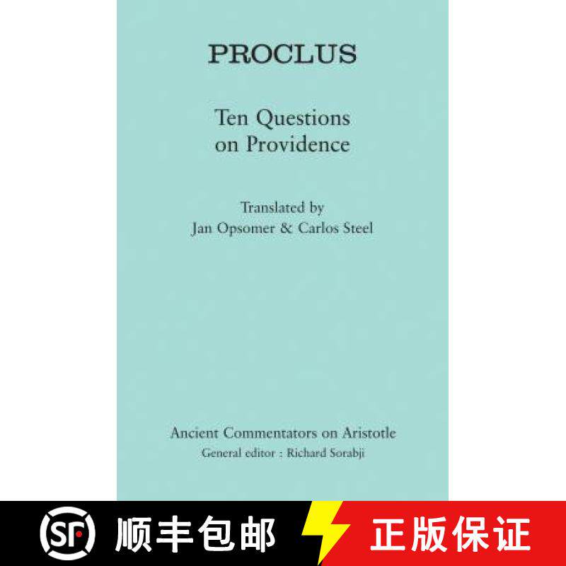 预订 Proclus: Ten Problems Concerning Providence: Ten Questions on Providence [9780715639245]