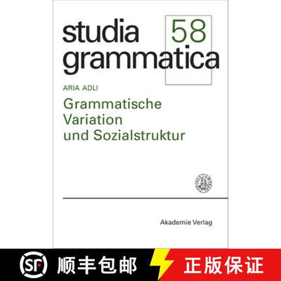 【3-4周达】精装 Grammatische Variation und Sozialstruktur [9783050041025]