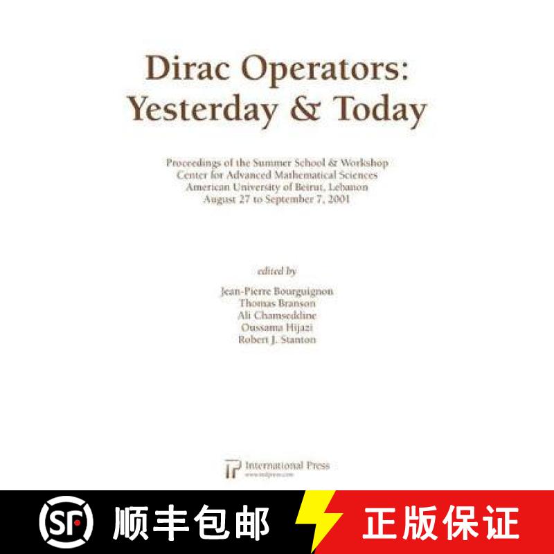 【3-4周达】Dirac Operators Yesterday and Today [9781571461841]