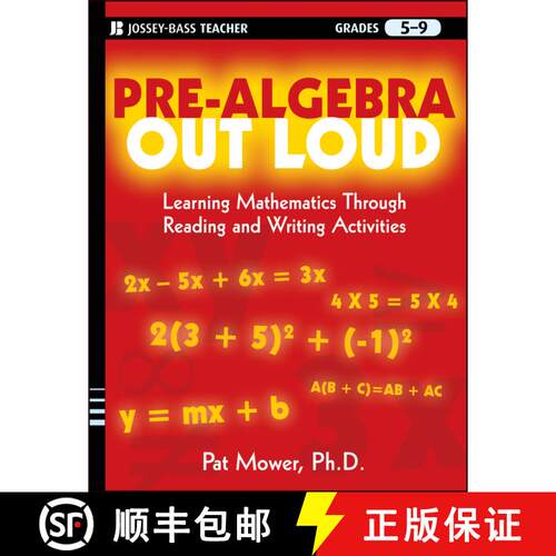 【3-4周达】Pre-Algebra Out Loud : Learning Mathematics Through Reading and Writing Activities [9780470539491]