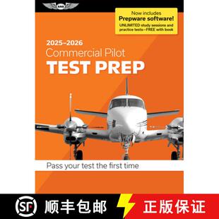 Prep Your 2025 Test Commercial FAA Pass 2026 Exam Plus Pilot Software 4周达 9781644254288 Paperback