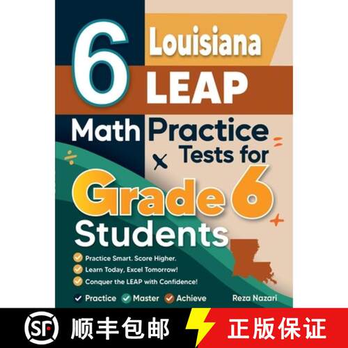 【3-4周达】6 Louisiana LEAP Math Practice Tests for Grade 6 Students: A Complete Guide to Building Ma... [9798903503292]