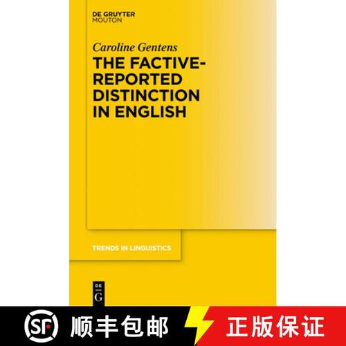 预订 The Factive-Reported Distinction in English [9783110666076]