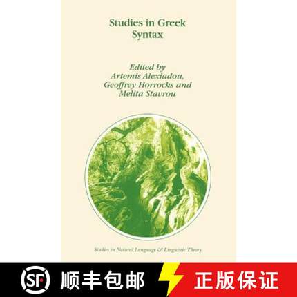 【3-4周达】Studies in Greek Syntax [9789048151172]