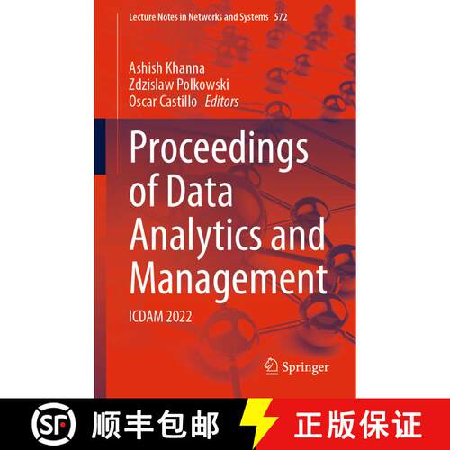 【3-4周达】Proceedings of Data Analytics and Management: ICDAM 2022 (1st ed. 2023) [9789811976148]