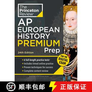 【3-4周达】Princeton Review AP European History Premium Prep, 24th Edition: 6 Practice Tests + Digita... [9780593518496]