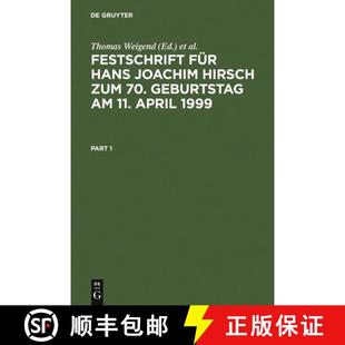 70.Geburtstag Festschrift Hirsch 预订 9783110155860 Hans 1999 Für Joachim 11.April Zum