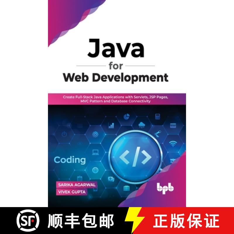 【3-4周达】Java for Web Development: Create Full-Stack Java Applications with Servlets, JSP Pages, MV... [9789355511430]