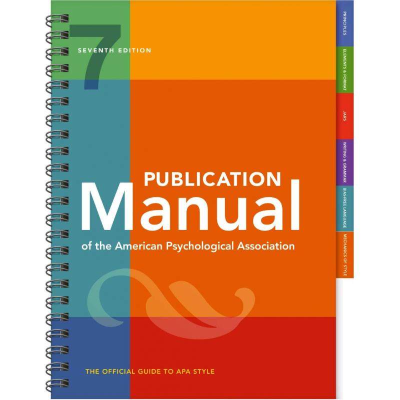 APA格式：国际社会科学学术写作规范手册螺旋装 Publication Manual of the American ...
