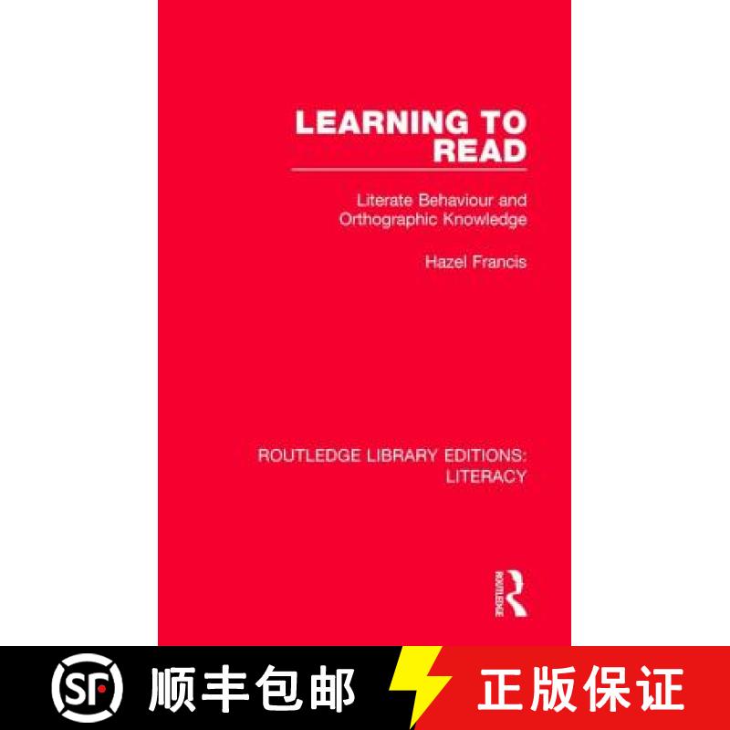 【3-4周达】Learning to Read: Literate Behaviour and Orthographic Knowledge [9780815372738]