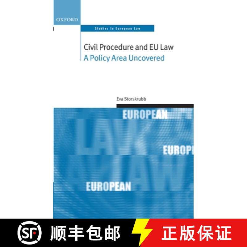 【3-4周达】Civil Procedure and Eu Law: A Policy Area Uncovered [9780199533176]