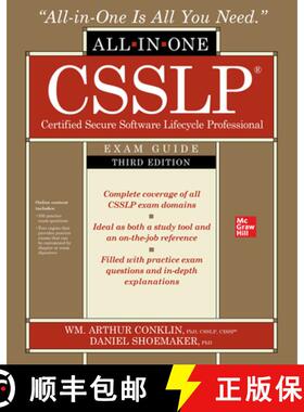 【3-4周达】Csslp Certified Secure Software Lifecycle Professional All-In-One Exam Guide, Third Edition [9781264258208]