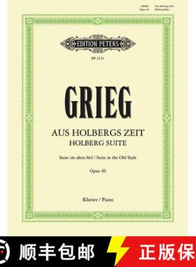 【3-4周达】Holberg Suite (Suite in the Old Style) Op. 40 for Piano: Sheet [9790014009625]