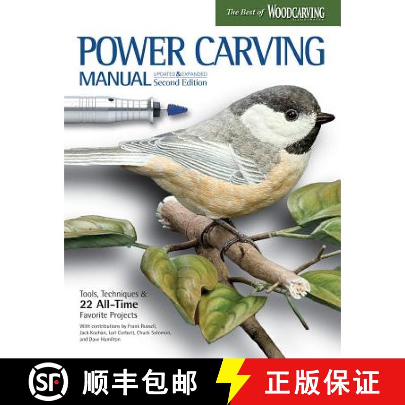 【3-4周达】Power Carving Manual, Updated and Expanded Second Edition: Tools, Techniques, and 22 All-T... [9781565239036]