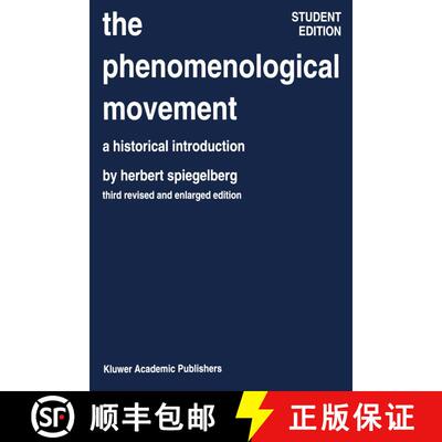 【3-4周达】精装 The Phenomenological Movement : A Historical Introduction (Third Edition 1994) [9789024725779]
