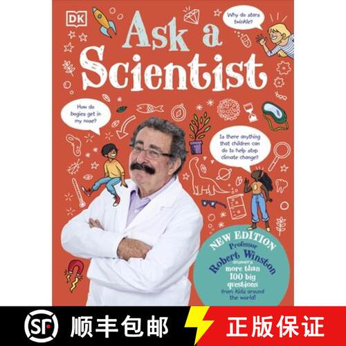 【3-4周达】精装 Ask A Scientist (New Edition) : Professor Robert Winston Answers More Than 100 Big Qu... [9780241615379]